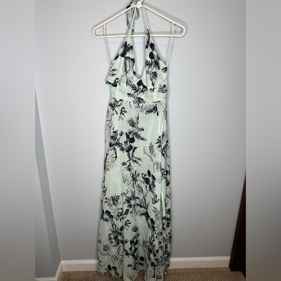 FREE PEOPLE Cut Out Lille Floral Print Maxi Dress size large - Picture 4 of 10